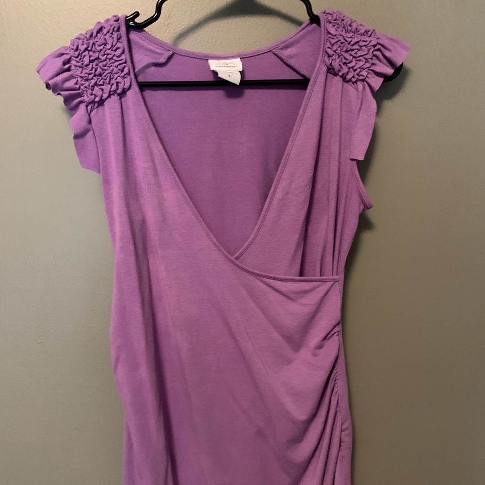 Oh baby purple maternity shirt medium